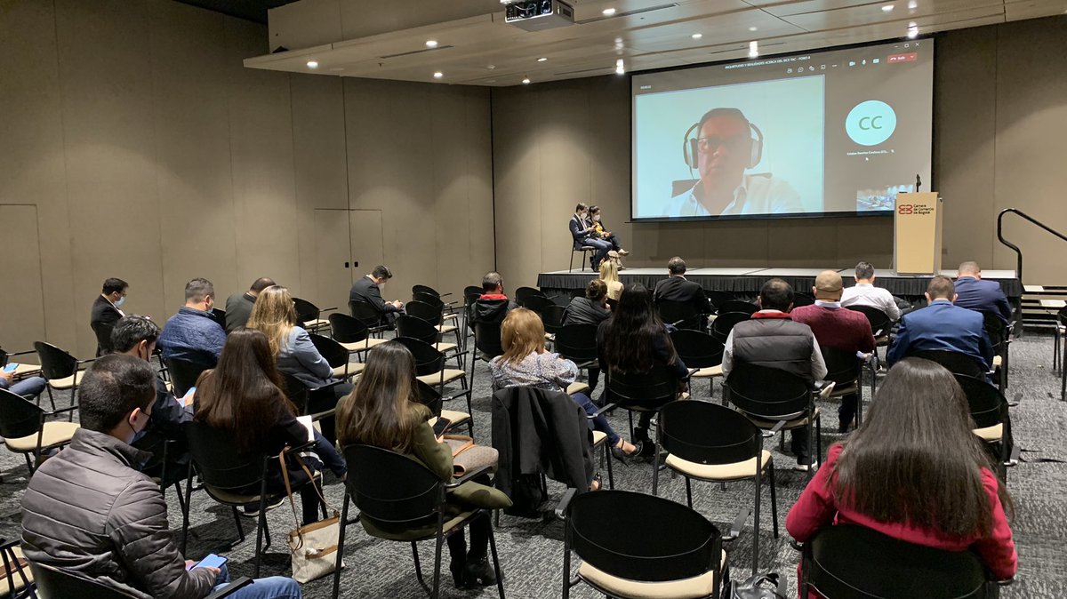 mariofontalvof's tweet image. Por invitación de @fedetranscarga, empresas del #clusterlogistica participaron hoy 27 de oct. en @camaracomerbog en Foro sobre inquietudes y realidades del SICE-TAC, tema clave en la competitividad del sector de transporte en el país