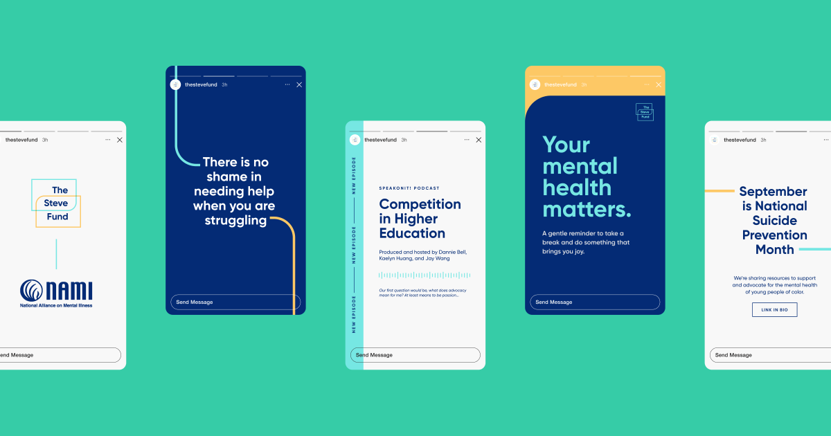 We helped <a href="/thestevefund/">The Steve Fund</a> create a new brand identity, including a logo that represents an inclusive community of action to support young people of color.

View the case study @https://www.smithandconnors.com/projects/the-steve-fund-branding/

#TheSteveFund #MentalHealthAwareness
