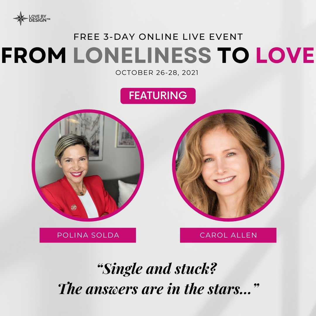 Want to know the top three things I would do to meet quality men if I were single again? You’ll hear this when you join me in the FREE online summit, “From Loneliness to Love,” hosted by @polinasolda.   bit.ly/3BfvWWM