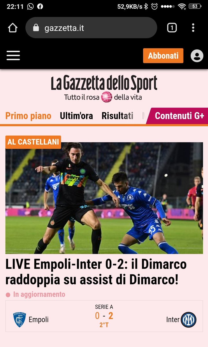 Matteoscar90's tweet photo. IN CHE SENSO?

#EmpoliInter #Dimarco #Gazzetta https://t.co/DKBbMuwmFL