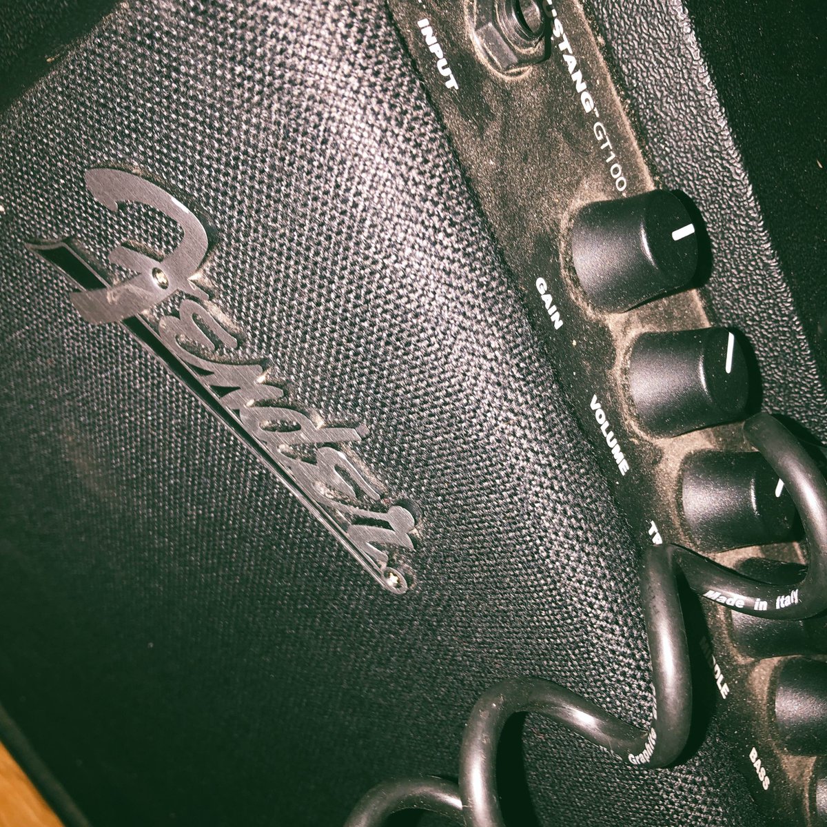 MeticalP's tweet photo. Our trusty Fender Mustang Amp is in studio tonight 🎶🎸 Richard is busy with his solo takes on our latest track, Home 🎵 https://t.co/KbjLa0EqxH