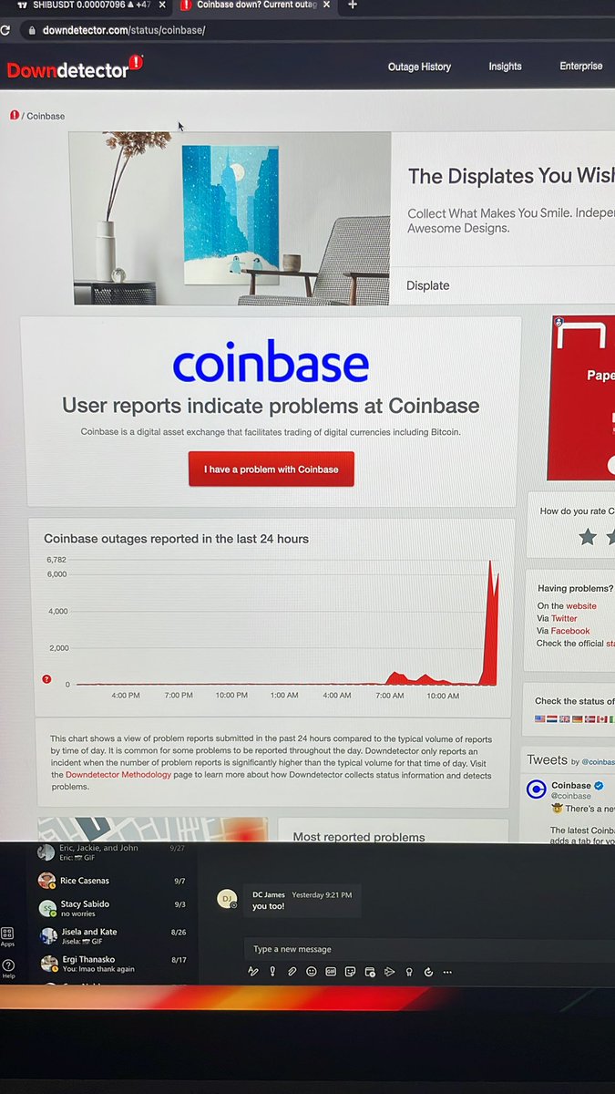 JonSnowVideo's tweet photo. #SHIB #SHIBARMY 
We Broke Coinbase. It’s effecting the pump we had going. Just remember #HODL #HodlToTheMoon https://t.co/zV3ONgqs7A