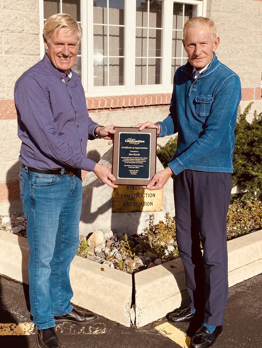 Jim_Keech's tweet photo. Would like to thank Harry @ConstructionYGK and all the contractors who presented me with this certificate of appreciation yesterday and for the many years we have worked collectively to better our community.  Thanks everyone https://t.co/rQDZW8B5yK