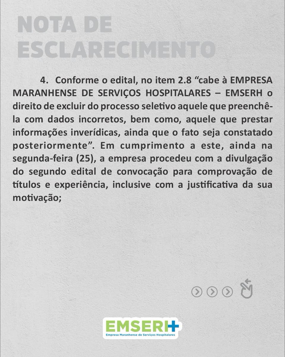 marcosgrande1's tweet photo. Caro Deputado @SouWellington__, a #EMSERH tem se consolidado, desde sua criação em 2015, com uma das empresas públicas mais sérias, responsáveis e comprometidas com os maranhenses. https://t.co/fgvPArDZDC