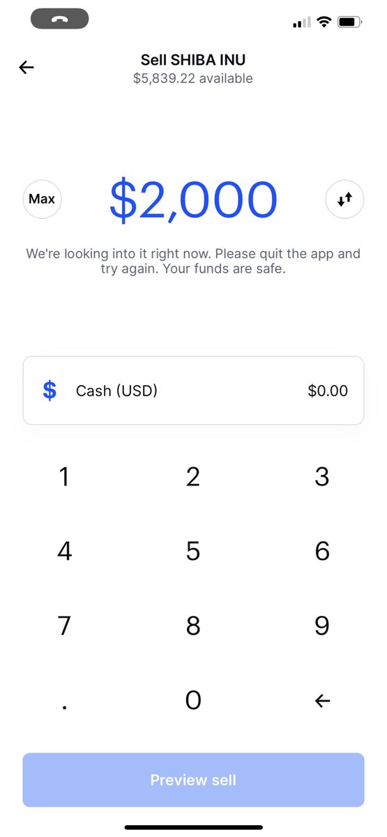 JessChieffalo's tweet photo. @brentadubya @ProTheDoge But this is bullshit when you try and sell some- and @coinbase is having “Technical Difficulties” so you are STUCK and can’t sell any. I’m going to take all my money out and move elsewhere. This is some fuckery! https://t.co/cajfQN0NLq