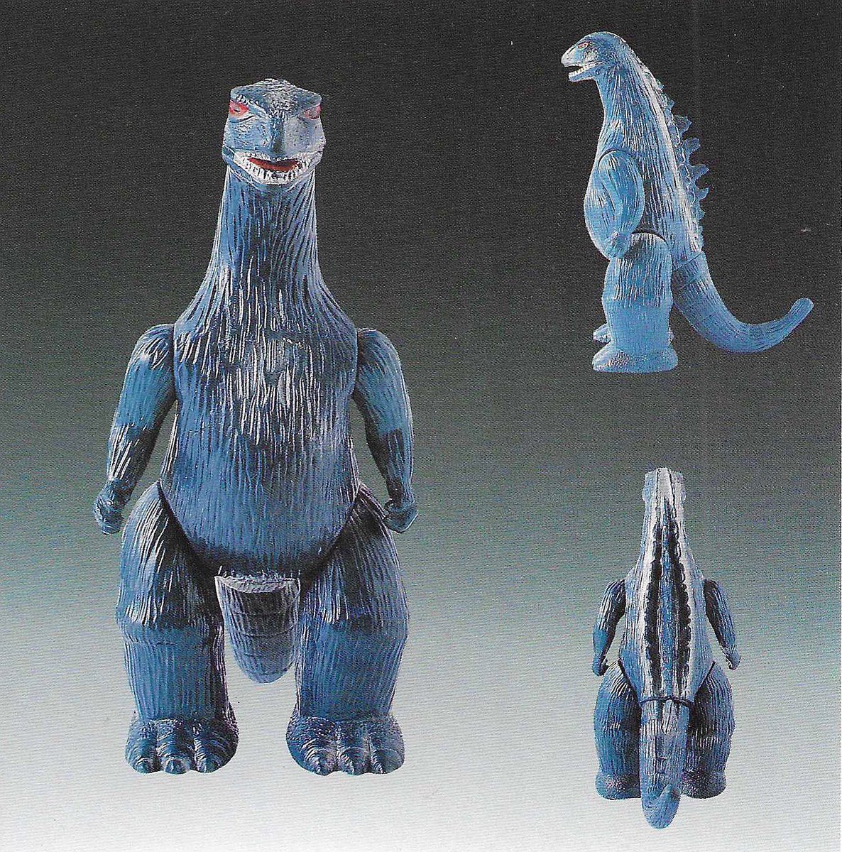 MonsterIslandB's tweet photo. Ladies and gentlemen: the first Toho soft vinyl monsters EVER! 1966 Marusan Godzilla, Baragon, Ebirah, Mothra… https://t.co/8lC79cSnPY