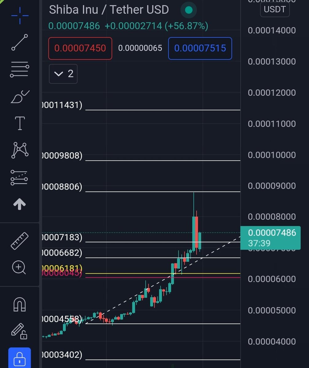 army_shiba's tweet image. $SHIB can go up to .11431! 😱🔥🚀