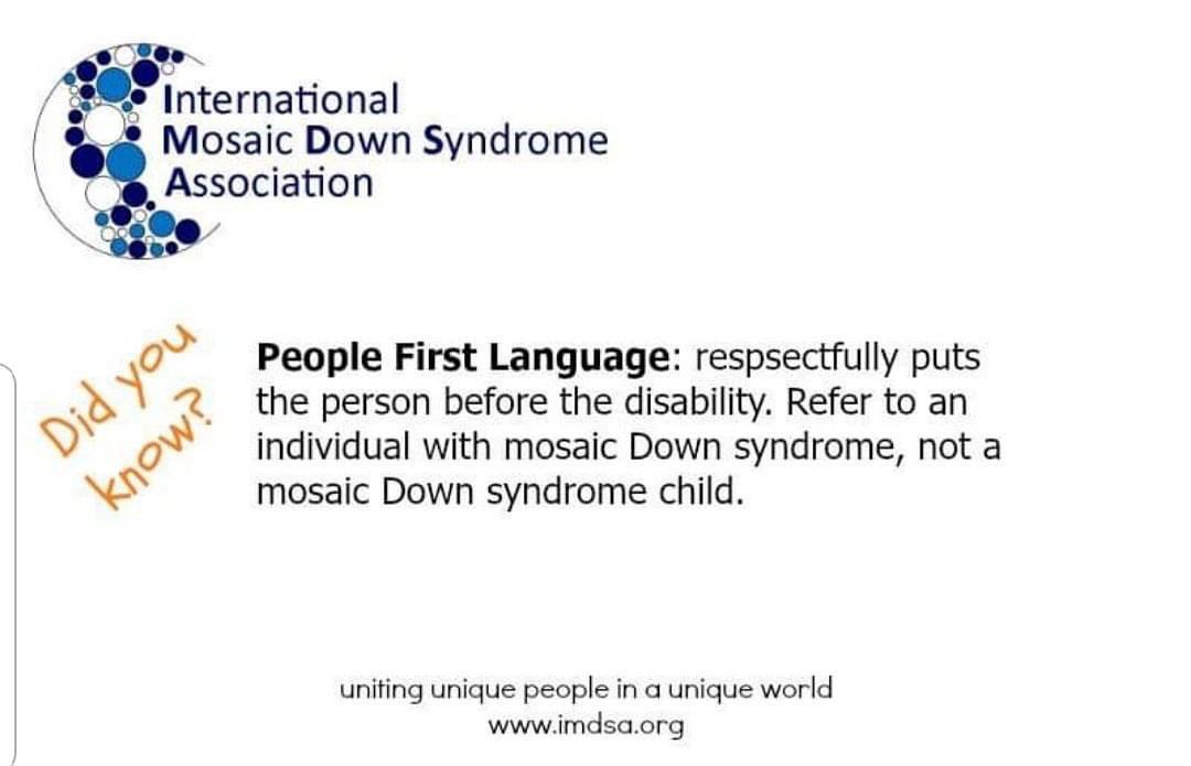 jemm_89's tweet photo. A person is always a person first & over anything else, whether that be illness, disability, sexuality, race, religion, anything! โฃโฃLabels are for clothes not people!
#downsyndromeawareness #mosaicdownsyndrome #downrightperfect #nothingdownaboutit #labelsareforclothes ๐๐๐๐ https://t.co/Fv09dc7I5w