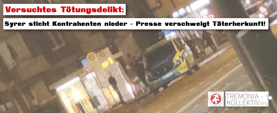 Gestern kam es in #Dortmund mal wieder zu einer blutigen Auseinandersetzung. Bei einer #Messerstecherei wurde ein 26-Jähriger schwer verletzt. Der Tatverdächtige ist #Syrer. Die ersten gesicherten Infos haben wir auf unserer Webseite zusammengefasst: tremonia-kollektiv.org/2021/10/27/ver…