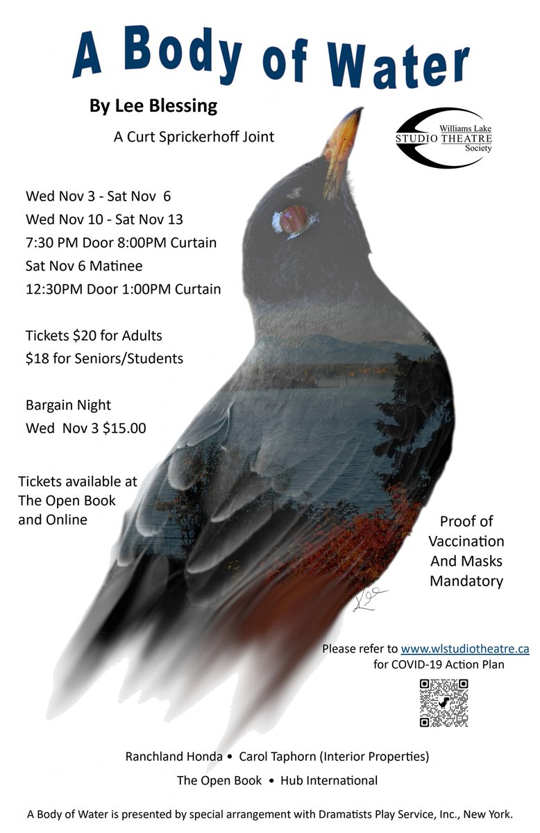 WLstudiotheatre's tweet photo. Have you got your tickets for “A Body of Water” yet?

https://t.co/brp0pbym5s https://t.co/DhVwfHd0Xg