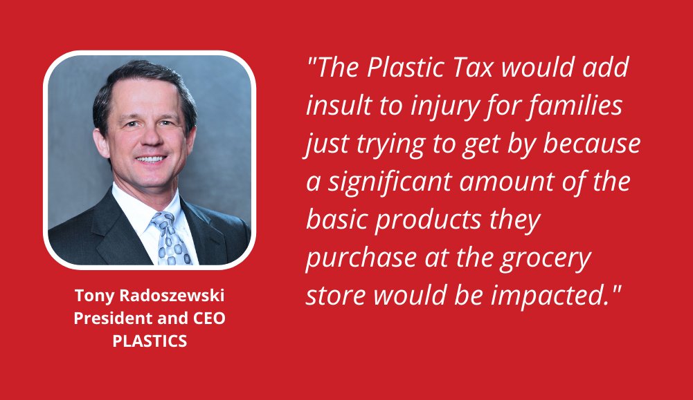 PLASTICS_US's tweet photo. Check out a new column by our CEO, @TonyRad58, laying out some important insights into the harmful effects a proposed plastic tax will have on consumers. #reduceact
https://t.co/KIhOcXff31 https://t.co/3ro64Hav8L