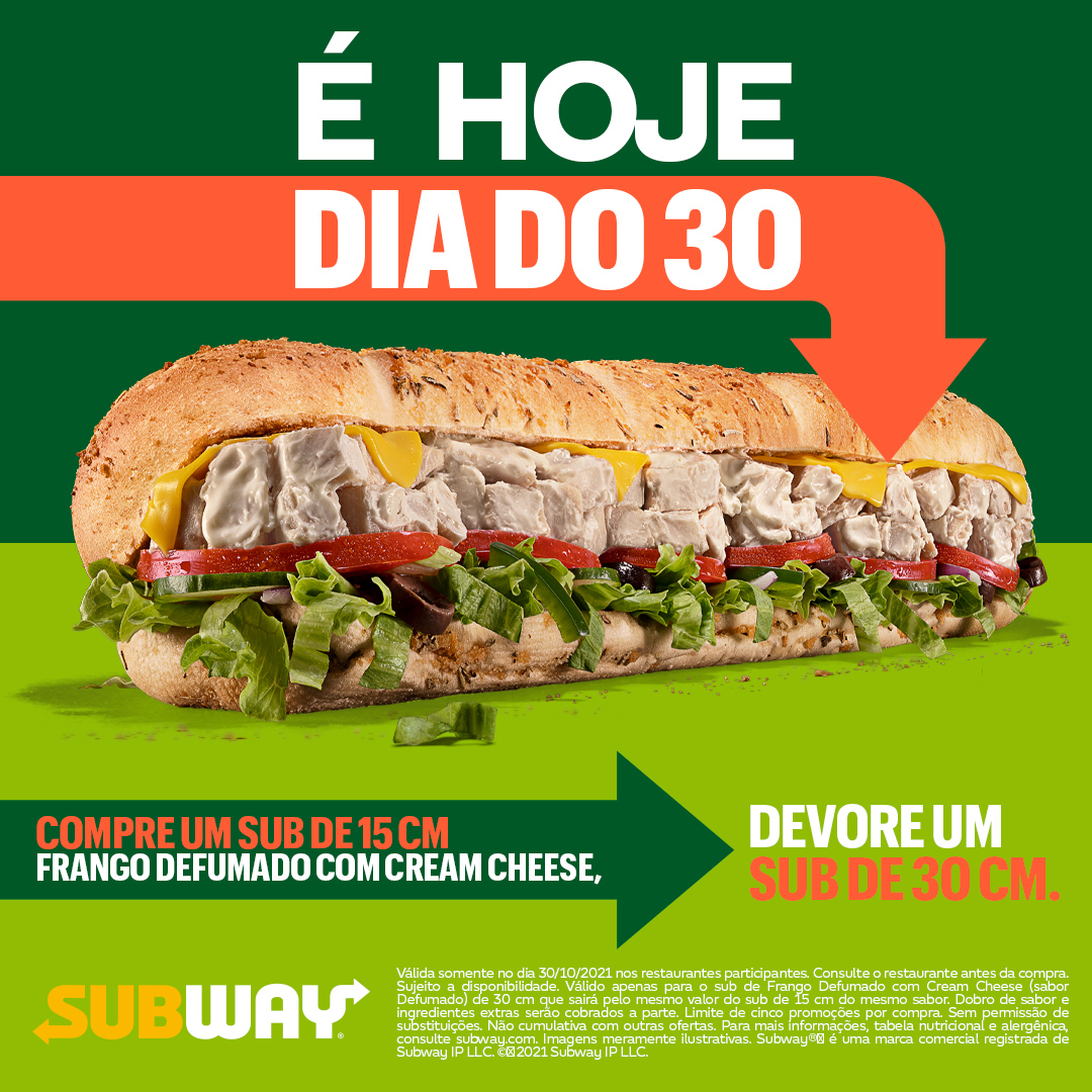 Subway Brasil - Será que tem como deixar seu Sub AINDA