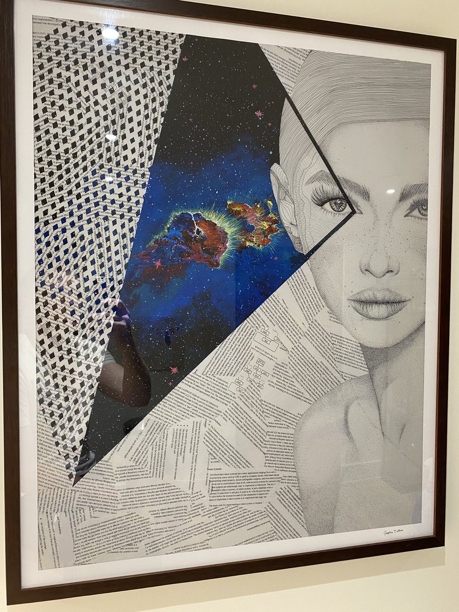 Great to see how well <a href="/josiebellini/">josie</a> is doing now! A true OG crypto artist. This is my physical Nebula print bought from Josie on Reddit back in April 2018!