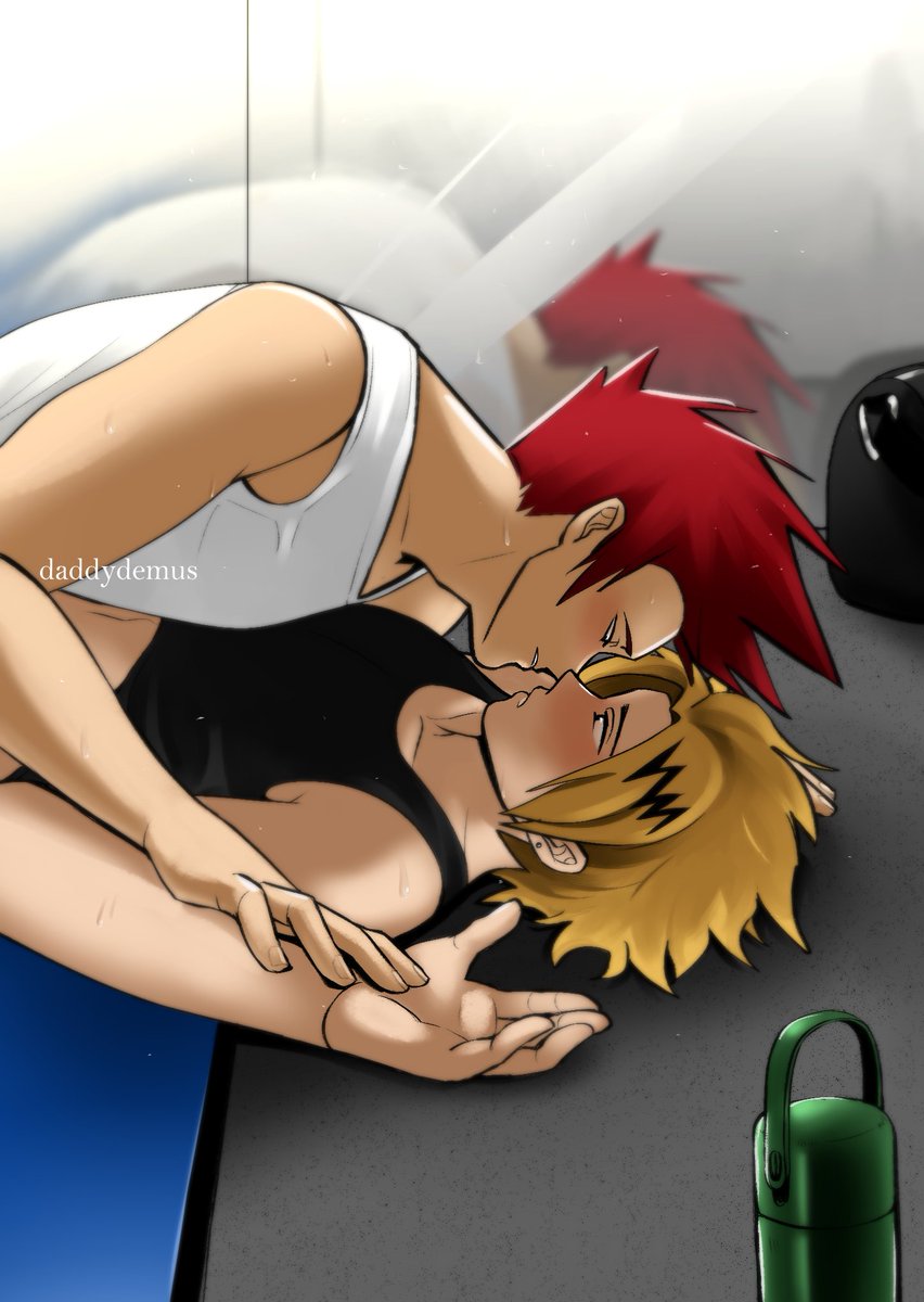 DaddyDemus's tweet photo. Another art piece I drew for @KaminariBigBang this time of KamiKiri, it accompanies @ur_rakun's fic: https://t.co/ypvPi6NUWu https://t.co/EvJuYta1DX
