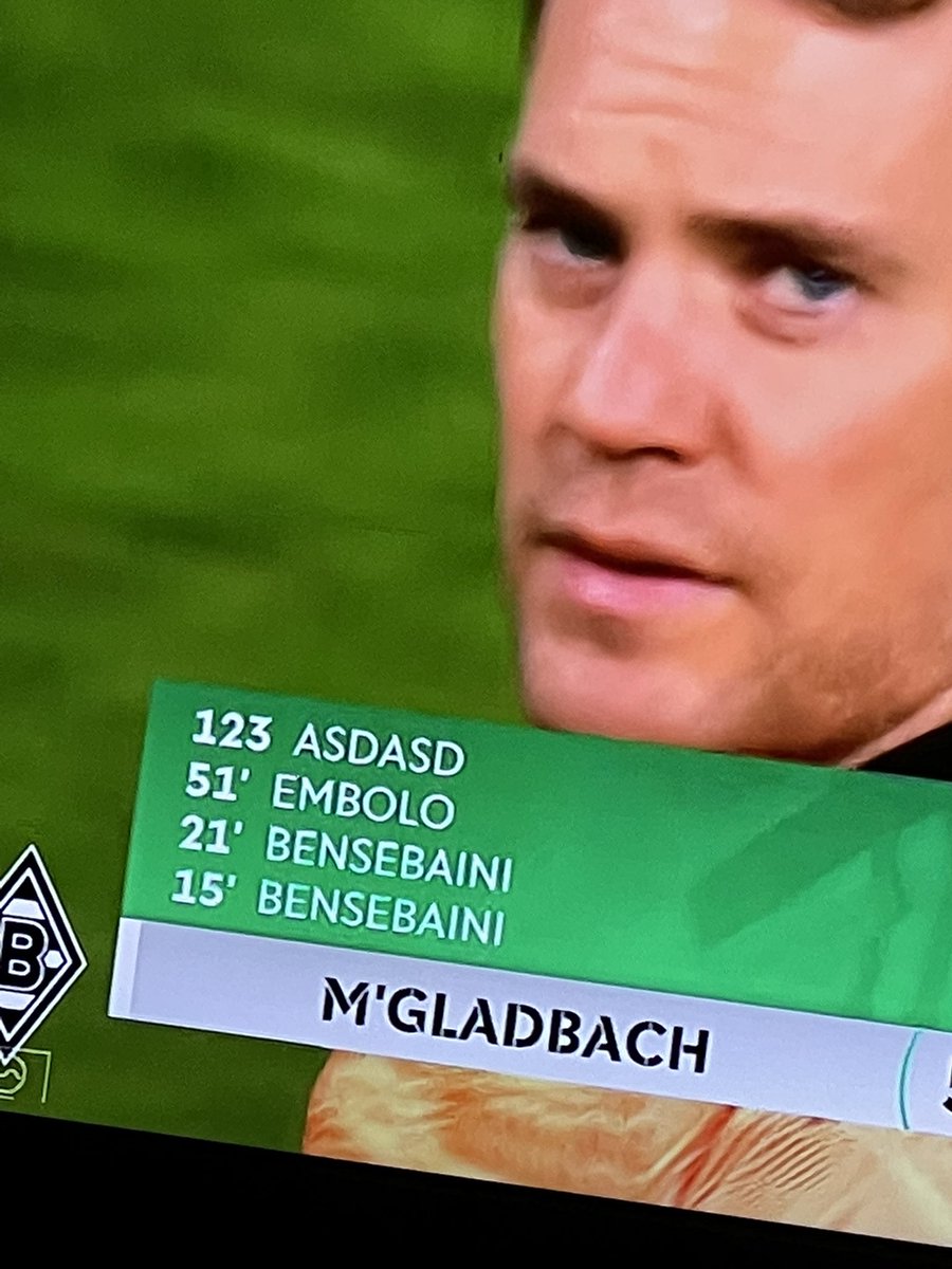 Dein Blick, wenn dir Asdasd das 5:0 einschenkt… #BMGFCB