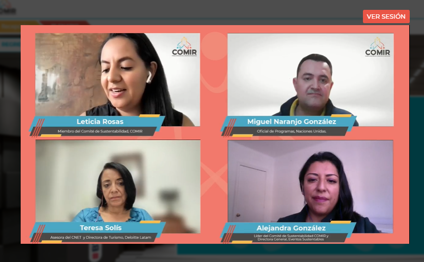 COMIR_'s tweet photo. 👏🏼 ¡Gracias por participar! 👏🏼
Terminó el 1er #PaneldeExpertos presentado por nuestro Comité de Sustentabilidad, gracias a Miguel Naranjo, @TERESOLIS  y @Aldaryc x compartir con profesionales de la #IndustriadeReuniones, acciones concretas e información relevante para los eventos https://t.co/X3JModGbSE