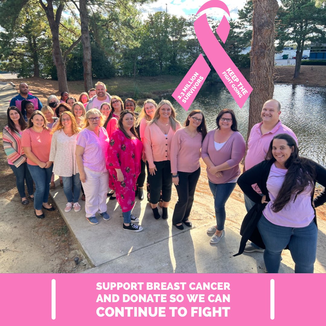benefits_flex's tweet photo. In honor of #BreastCancerAwarenessMonth, members of our team wore pink today. In addition, our company is making a donation to the National Breast Cancer Foundation. #PinkOctober https://t.co/DSYPtsIF3J