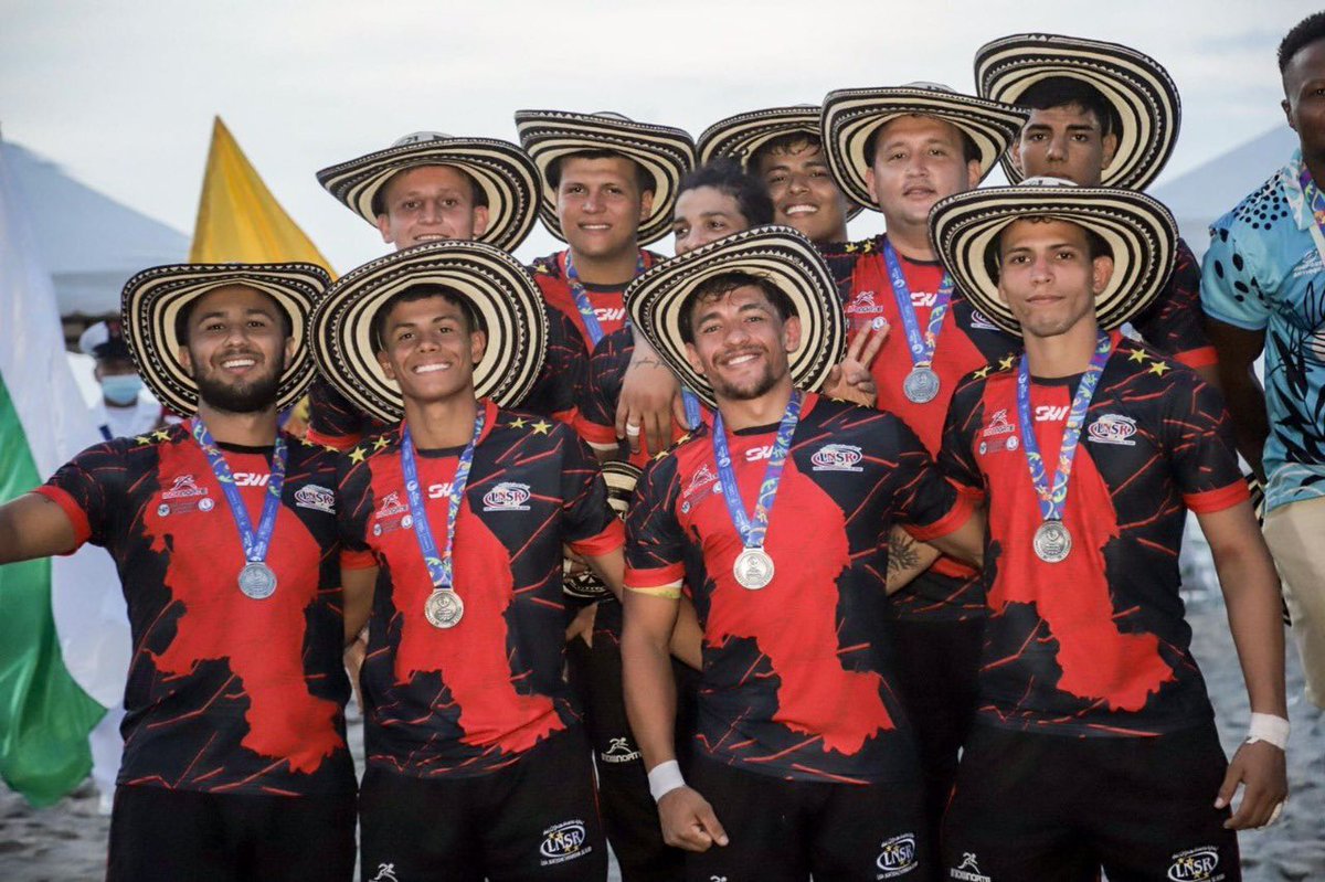 CENSGrupoEPM's tweet photo. Felicitaciones a la selección Masculina de la Liga Nortesantandereana de Rugby por obtener la medalla de plata 🥈en los Juegos Nacionales de Mar y Playa.

Desde hace varios años CENS es patrocinador oficial de la @LigaLNSR 

📸 Comité Olímpico Colombiano https://t.co/jDGf9gTixb