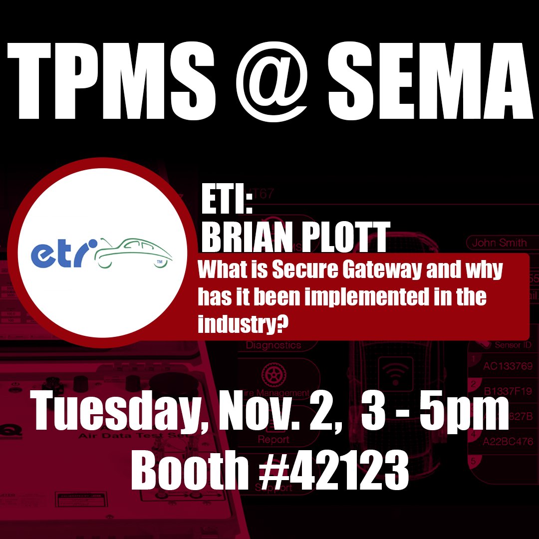 🚨Speaker highlight - Brian Plott, Executive Director - <a href="/EtoolsTweet/">Equipment and Tool Institute (ETI)</a> 🚨

Interested in Secure Gateway? Be sure to join Brian Plott from ETI for an expert discussion 🙌

Only six days until <a href="/SEMASHOW/">SEMA Show</a>  kicks off!

#ATEQ #Partners #SEMA2021 #ETI #SecureGateway