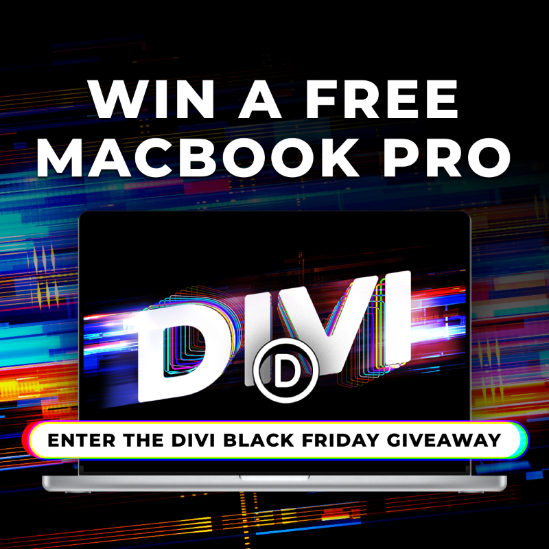 elegantthemes's tweet photo. 🤩 The Divi Black Friday Sale is coming soon and you really don't want to miss it! There will be $1,000,000 in free prizes plus exclusive discounts that you can't find anywhere else. Find out how to get your free prize and enter to win a free MacBook Pro while you wait 👇