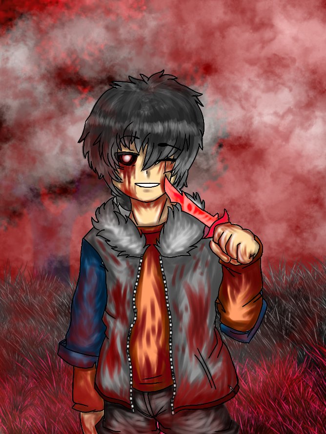 ZacksUTSRoll's tweet photo. #Halloween 
Hola, bueno como ya casi es halloween decidi hacer un dibujo con un personaje que habia mostrado hace tiempo
ShadowZacks o como referencia, Killer Zacks https://t.co/uO7q3m8x49