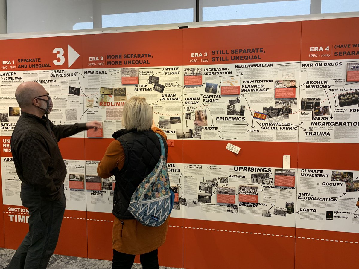 DrMcCoyKFHS's tweet photo. Our Book Study group had the opportunity to get an interactive tour of Undesign The Red Line at the @univofdayton today! This exhibit sparked conversations about race, wealth, opportunity, and power and how they directly impact our community. #teachersforjustice #lifelonglearning https://t.co/hD7qsu97Kh