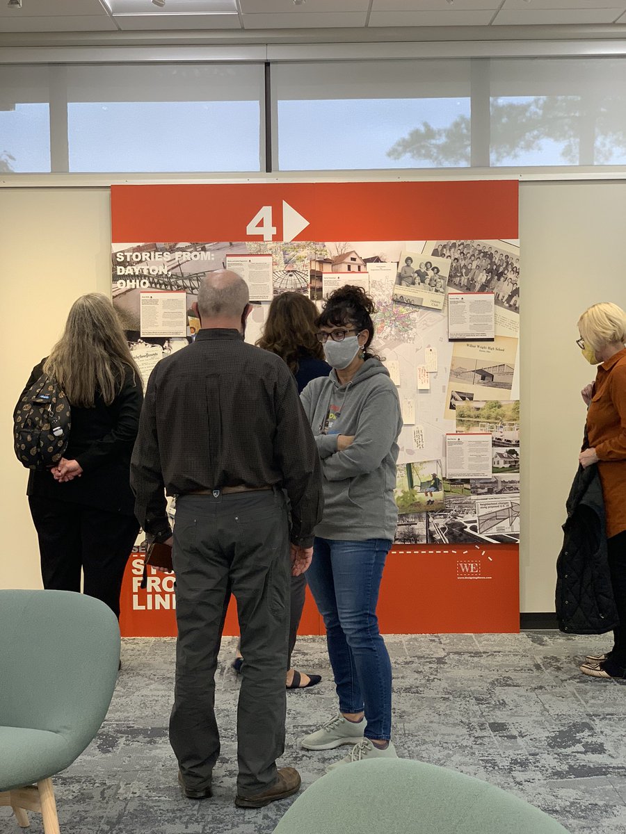 DrMcCoyKFHS's tweet photo. Our Book Study group had the opportunity to get an interactive tour of Undesign The Red Line at the @univofdayton today! This exhibit sparked conversations about race, wealth, opportunity, and power and how they directly impact our community. #teachersforjustice #lifelonglearning https://t.co/hD7qsu97Kh