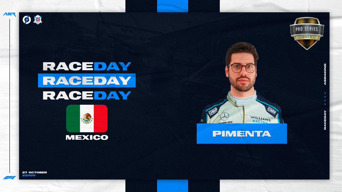 RACEDAY - ÚLTIMA HORA

🏆 <a href="/ptracingleague/">Portugal Racing League</a> PRO PS
🗓️ GP México 🇲🇽
🕙 22h00
📺 twitch.tv/ptracingleague | <a href="/ptracingleague/">Portugal Racing League</a> 

👤 ASR_Pimenta

#letsgoASR