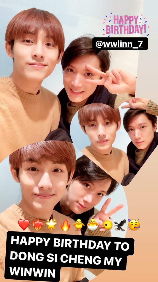 wwgege's tweet photo. 텐 인스타스토리 윈윈
HAPPY BIRTHDAY TO DONG SI CHENG 
MY WINWIN https://t.co/fE5BWJdz2O