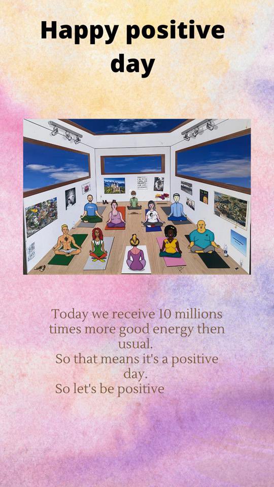 It’s a 10 #millions time day. Today we receive more positive energy from the universe. Be #positive be #happy   🎉