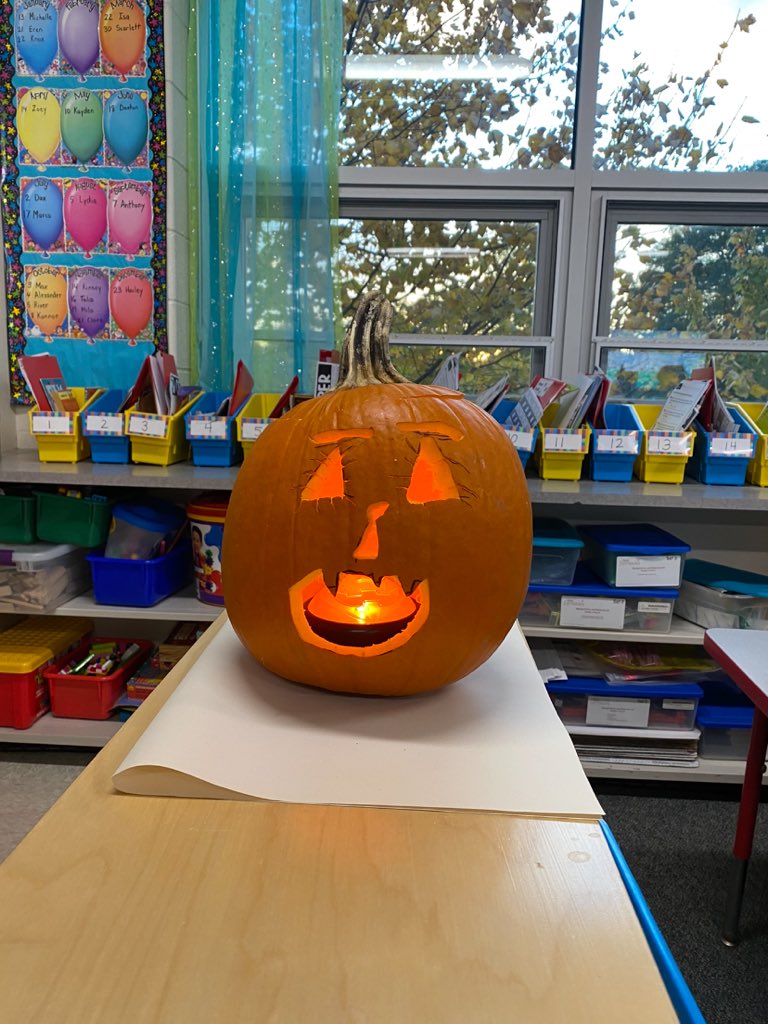 mrshhewitt's tweet photo. And the finished 🎃! https://t.co/dMdSjwu9MK