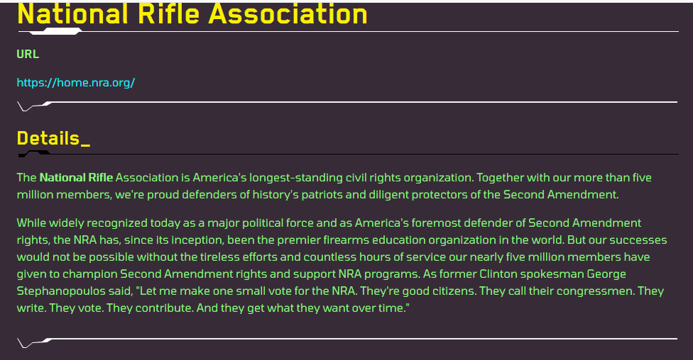 Grief ransomware group has ransomed the National Rifle Association (NRA).