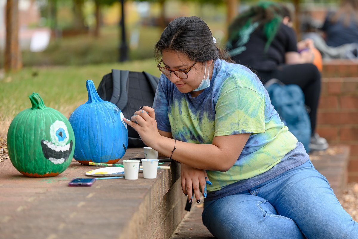 MTSU's tweet photo. Pumpkin goals! 🎃😍🤩 #trueBOO #MTSUHomecoming #mtsu https://t.co/5kTsVpGZ4E