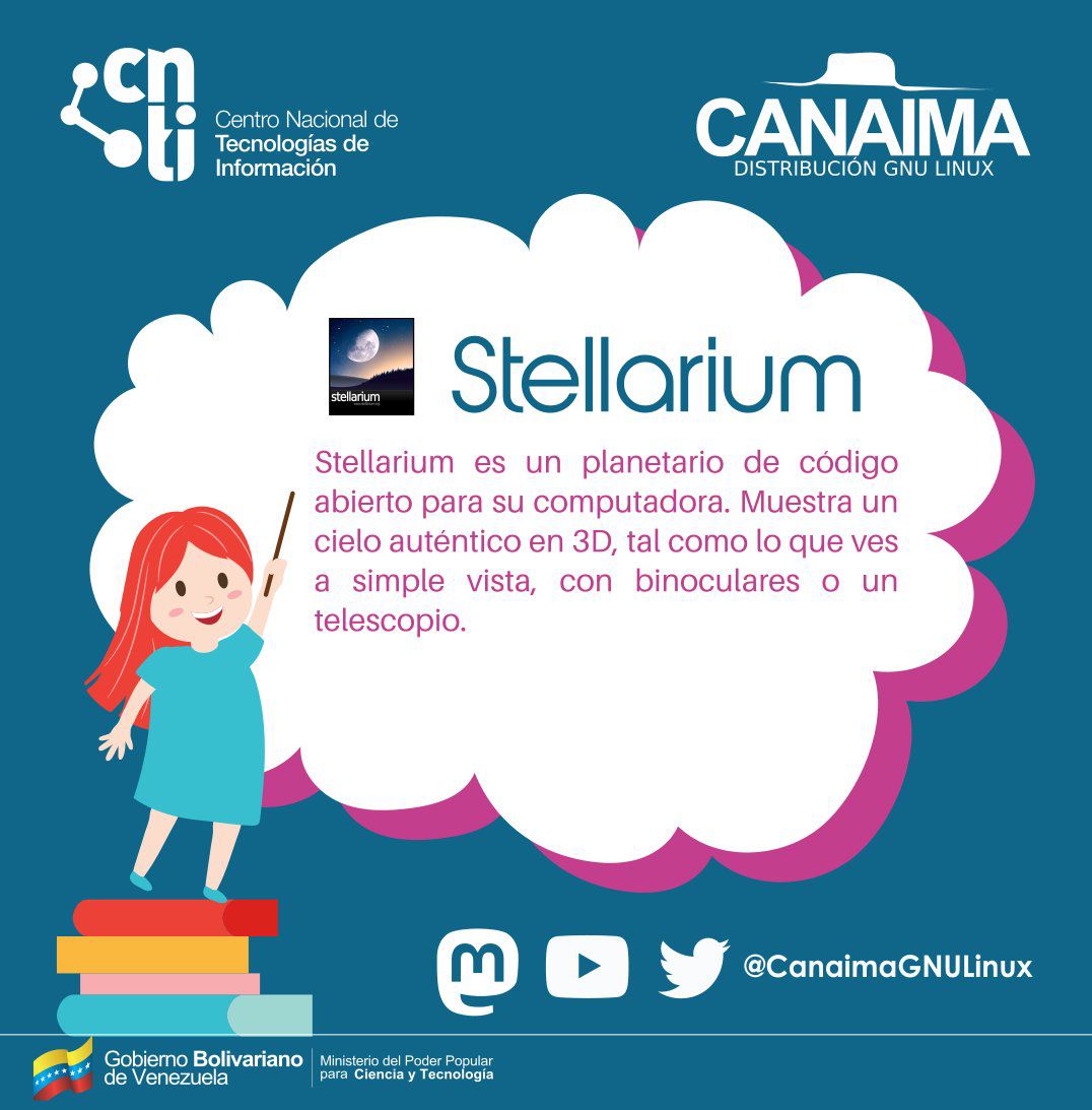 CanaimaGNULinux's tweet image. #FelizMiercoles

Hoy les traemos algunas aplicaciones para el disfrute de tod@s.

Buscas un rompecabezas #Tetravex

Matemáticas divertidas
#TuxMath

Un planetario en casa
#Stellarium

Un programa de dibujo
#TuxPaint

¿Qué esperan?

Tecnologías libres a solo un click de distancia.