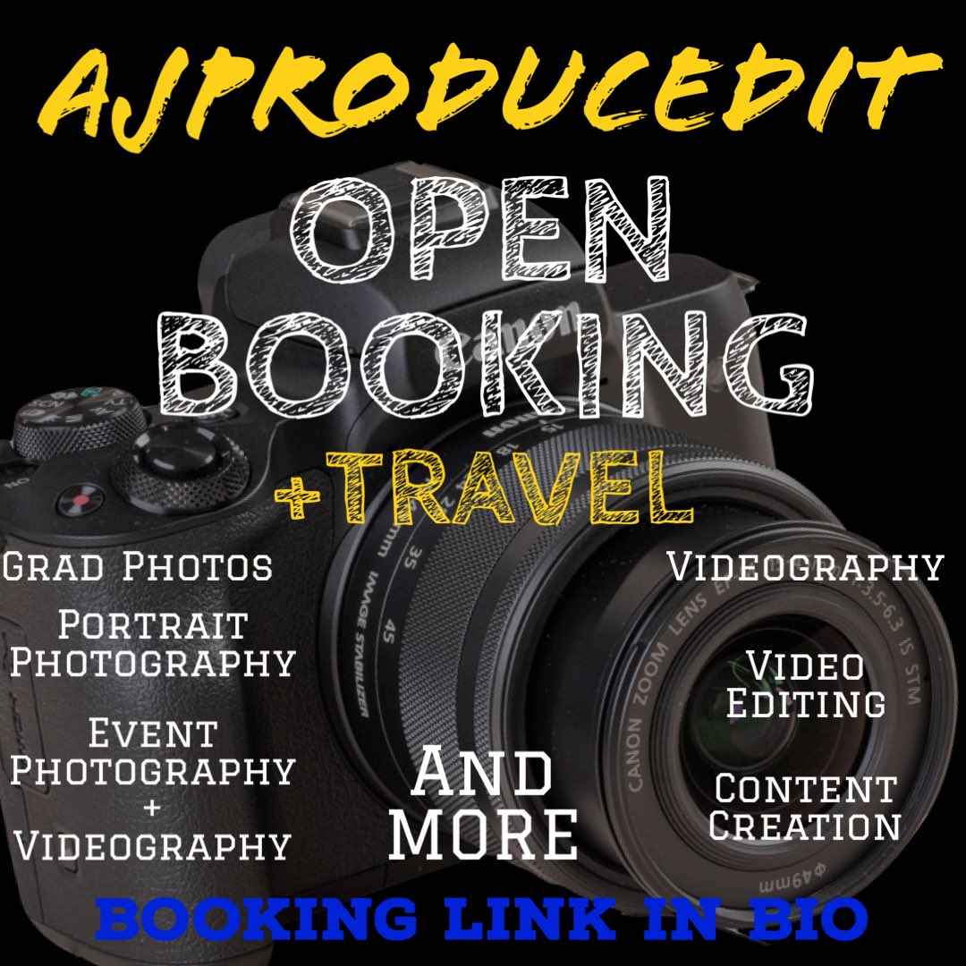 AustriaJ__'s tweet photo. All your Videography/Photography Needs πΈπ₯ Grad bookings, event bookings and personal shoots OPEN π₯
#vstate #valdostastate #photographer #videographer #vstate21 #vstate22 #vstate23 #vstate24 https://t.co/zn74xfZYUl