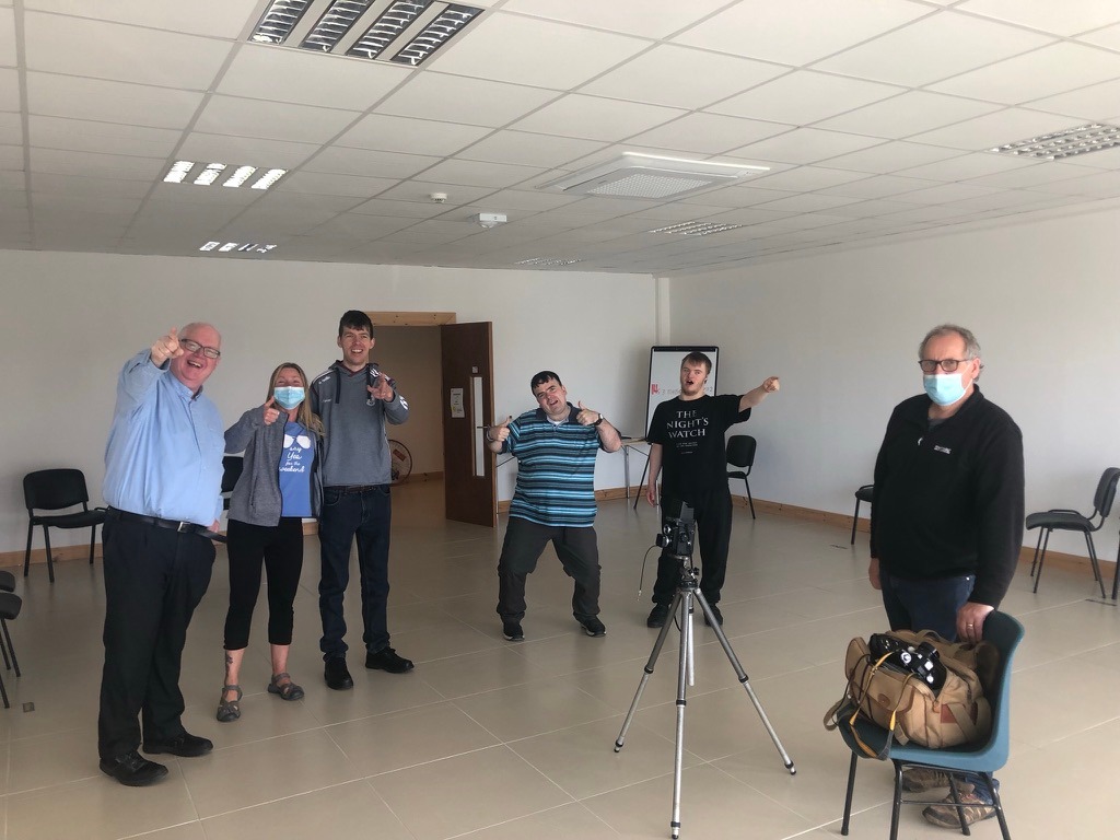 Much fun was had  when Cathal, Adam, Gary and Micheal of Limelight were joined by photographer Dave to take the portrait of our local Parish Priest, Fr. Diarmuid as part of The Humans of Oranmore Project