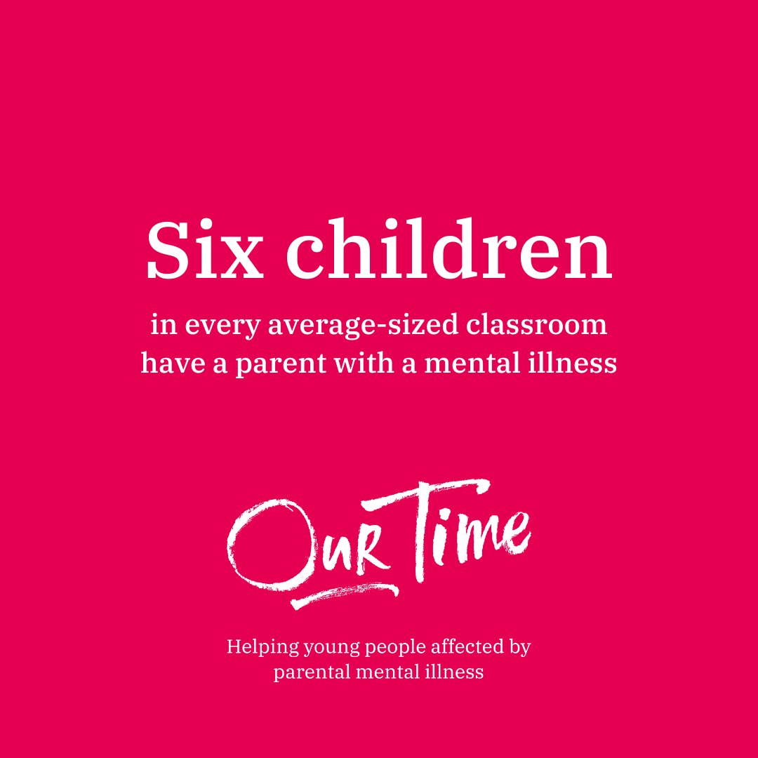 ourtimecharity's tweet photo. Six in every classroom.
Some 70% of these young people are at risk of developing mental health problems themselves without support, but evidence shows that with low-cost, timely intervention, young people can flourish. Find out more about our work at https://t.co/1IupHumI1o https://t.co/Y0rAHZnpz3