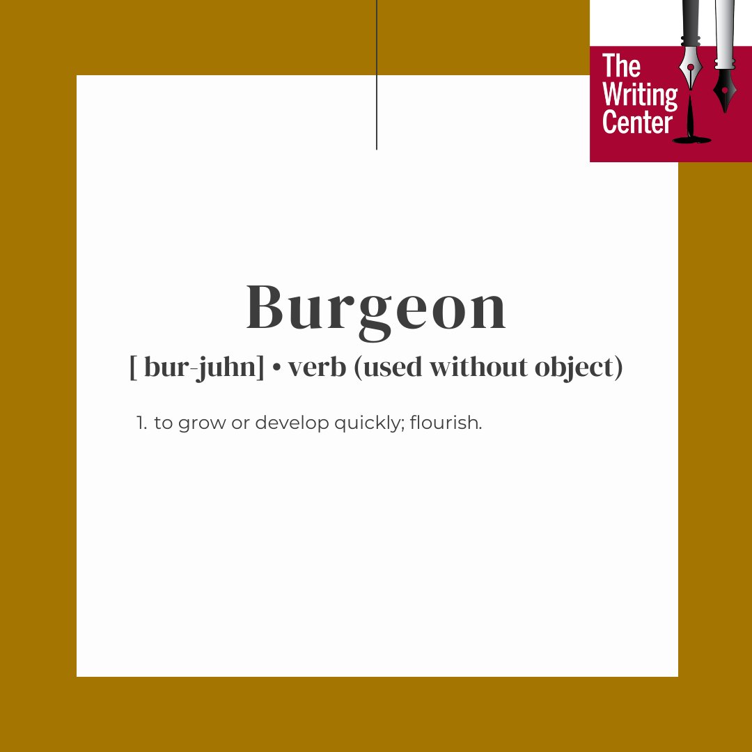 IUSWriting's tweet image. Time for another Wordy Wednesday!
...
We love to see our students burgeon into fine writers of prose!🥰📝