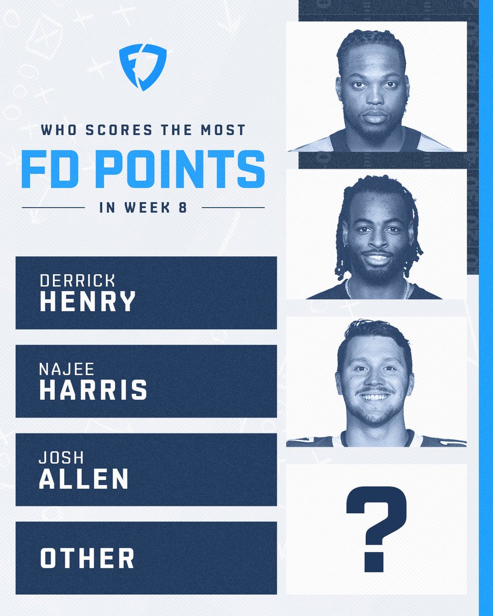 🚨 GIVEAWAY ALERT 🚨

Want to win an NFL jersey of your choice? To enter the sweepstakes:

1️⃣ RT this
2️⃣ FOLLOW us: <a href="/FanDuel/">FanDuel</a>
3⃣ REPLY with your guess

One random winner will be chosen on 1/1.
Rules: bit.ly/3vRiLKx