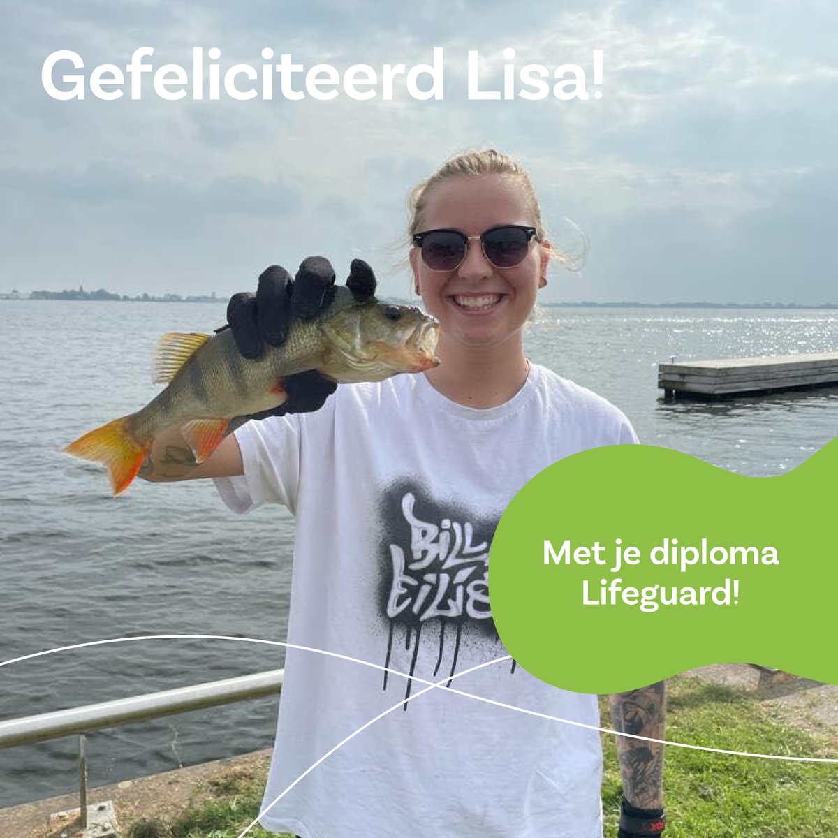 High five voor Lisa! 🙌 

Ze rondde gisteren haar opleiding tot Lifeguard succesvol af. Weer een professional erbij in de zwembadbranche  🥳. Nu door voor het diploma Lesgever Zwem-ABC. Wil jij ook lifeguard of zwemonderwijzer worden? Neem contact op met ons!