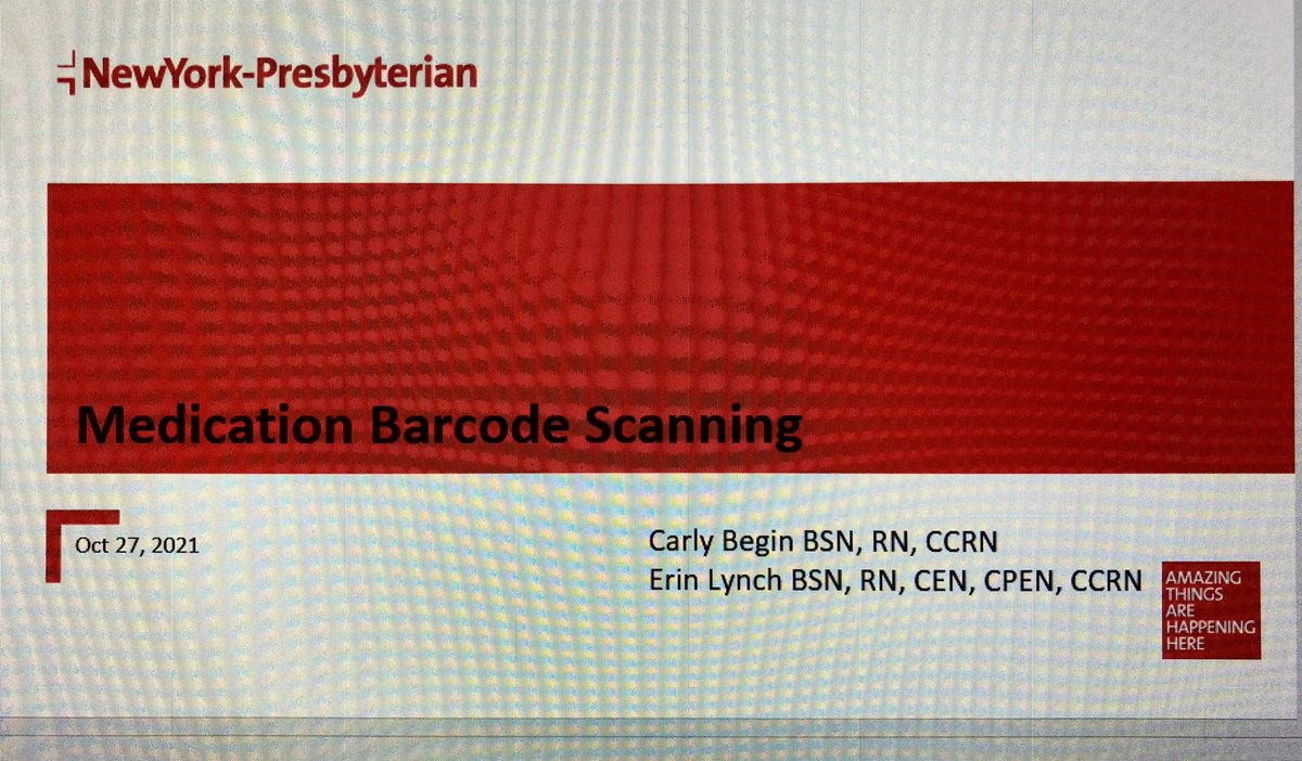 ellencticupcd's tweet image. Thank you @CTICU_NYP Erin Lynch RN for your great presentation on #MedicationBarcodeScanning #betterpractice #PDCA #ContinuousImprovement #House 3.0 @HeadRNColumbia @QueenofHeartNYP @Vinnygs4885 @MagneticDrRN