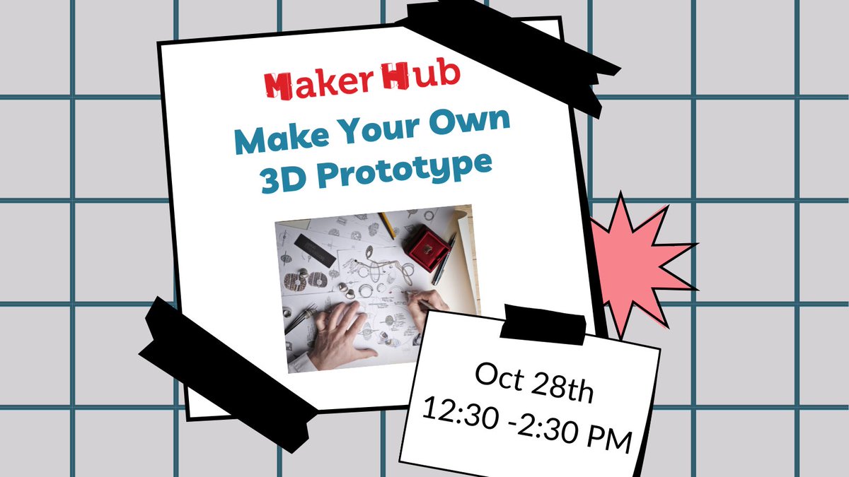 EShipBaruch's tweet photo. Join the MakerHub for their 3D modeling and 3D printing event to learn how to make your own prototypes!

To register, visit https://t.co/OySf0BJPGZ

#lawrencenfieldcenter #makerhub #3d #3dprinters #3dprototype #ideas #tinkercad #modelingsoftware #nyc #cuny #studententrepreneurs https://t.co/8kQBXYxANK