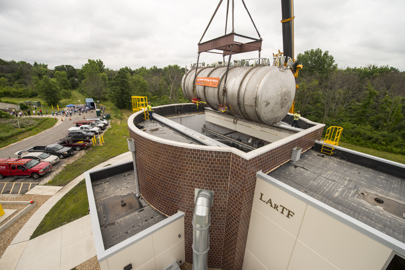 Fermilab's tweet photo. @Microboone An enormous congratulations to the entire @MicroBooNE team on today’s #neutrino results and the many years of hard work it took to achieve them. 
https://t.co/mnL8mS3WQF https://t.co/8QEyTvyPZN