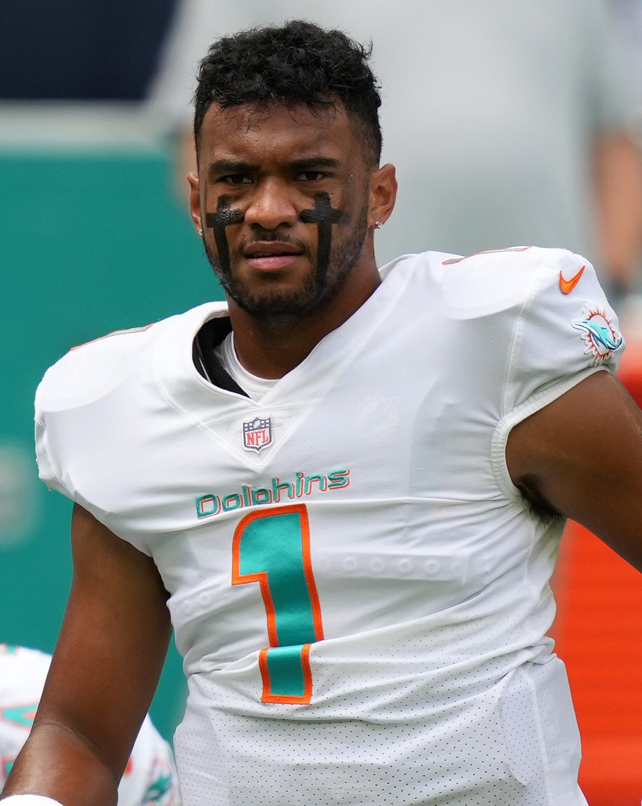 Tua Tagovailoa 2020 Leaf HYPE! #29 Orange Shimmer 1/1 Rookie Card