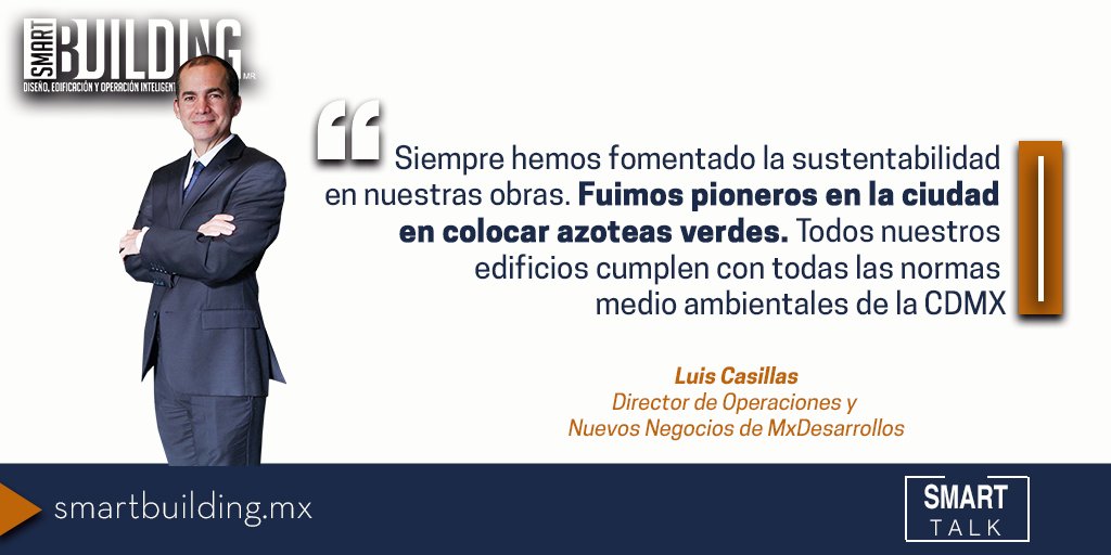 SmartBuilding_'s tweet photo. #SmartQuote 💡 La filosofía y el impulso de la edificación sustentable de Mx Desarrollos en voz de su director de operaciones. #GreenBuilding #Sustentabilidad #Architecture  @mxdesarrollos Lee la entrevista completa en 👉🏼  https://t.co/Hk3mdaMqTG https://t.co/XHJlpbfEFQ