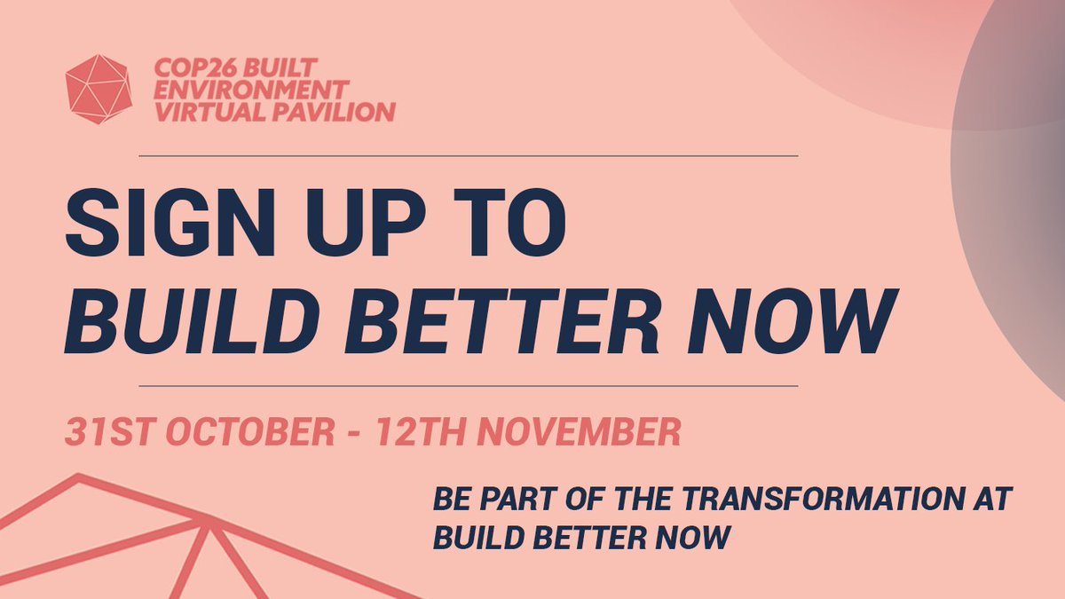 Join me at #COP26 for some great events at our Virtual Pavilion #BuildBetterNow. I will be discussing #resilience the #adaptation finance gap on Monday 8th November with <a href="/Reall/">RealLouboy</a>, <a href="/CPCatapult/">Connected Places Catapult</a>  and GMCA. Browse all our events here: buildbetternow.co/events/