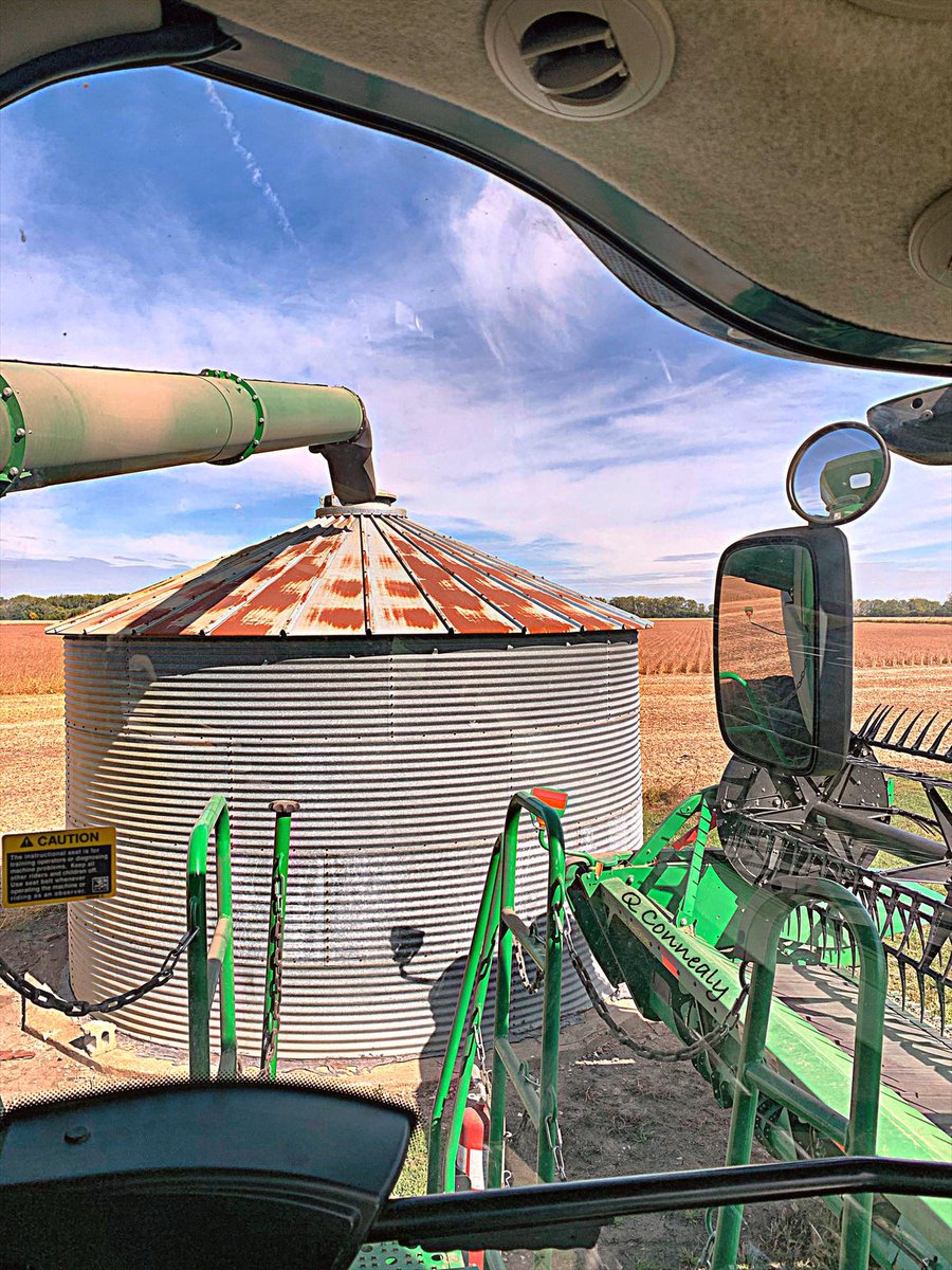 Do you ever just stop &amp; think WOW our equipment we use is impressive. It would’ve taken my ancestors a day or more to fill this bin. Now we can do it with a few hopper loads from the combine that even drives itself through the field….