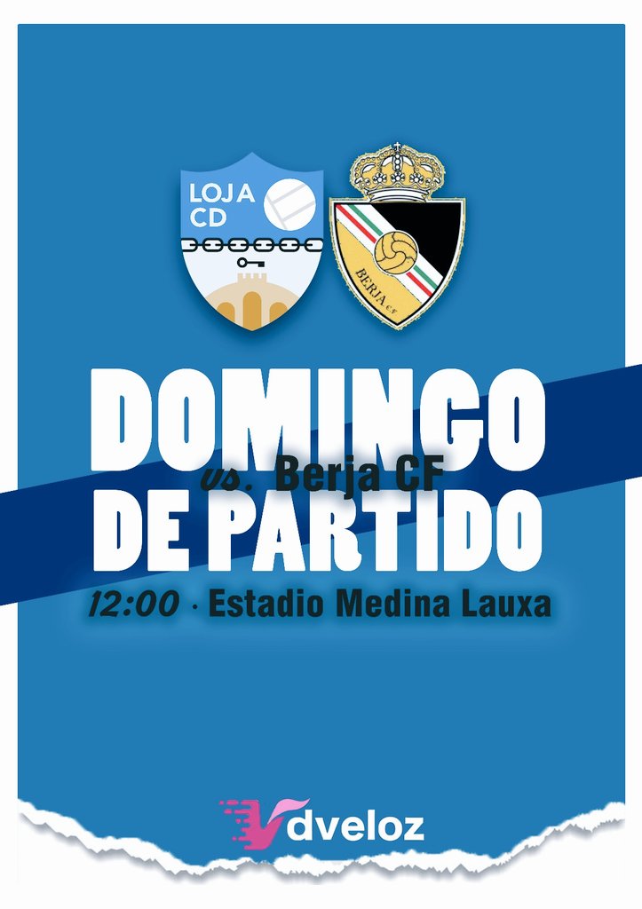 📣⚽️ ¡SE JUEGA! 
¡Volvemos a nuestro feudo, a nuestra casa, al Medina Lauxa! 
 
🆚 <a href="/BerjaCF/">BERJA C.F.</a>
🕛 Domingo, 12:00 h
🏟️ Estadio Medina Lauxa

💙¡Sumamos todos! 

#VamosLoja