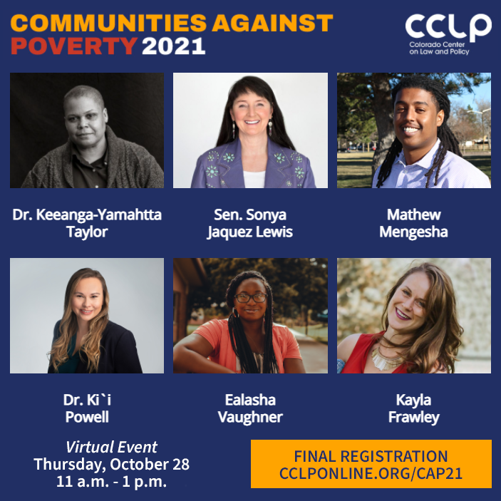 CCLPnews's tweet photo. Communities Against Poverty 2021 kicks off tomorrow at 11 am sharp! Register today to join the virtual event, including the Champions of Economic Justice &amp; Equity Awards and the keynote speech by 2021 MacArthur Fellow Dr. Keeanga-Yamahtta Taylor. #CAP2021 https://t.co/HtcyaKbmFv https://t.co/YGHfzwZ8iy