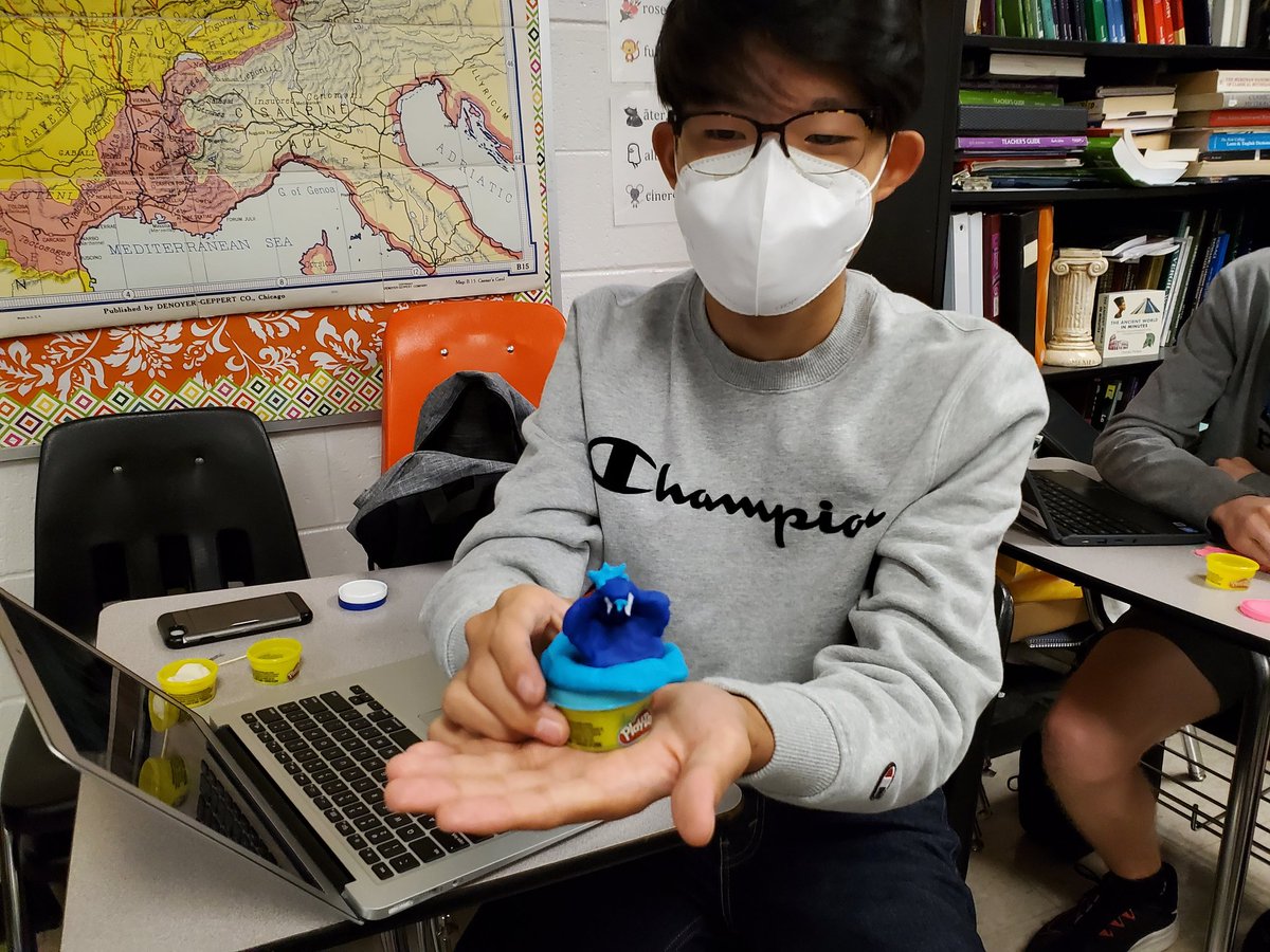 feroxfemina's tweet photo. Fun first @houstonhighGMSD @hhslatin club meeting where we explored mythological Monsters and made our own representations for a club contest! We are prepping for the @etclassics kahoot tomorrow! #lovemyscholars #tjcl #teachgmsd #thegmsdconnection #houstonishome https://t.co/lRTGFbrwL1